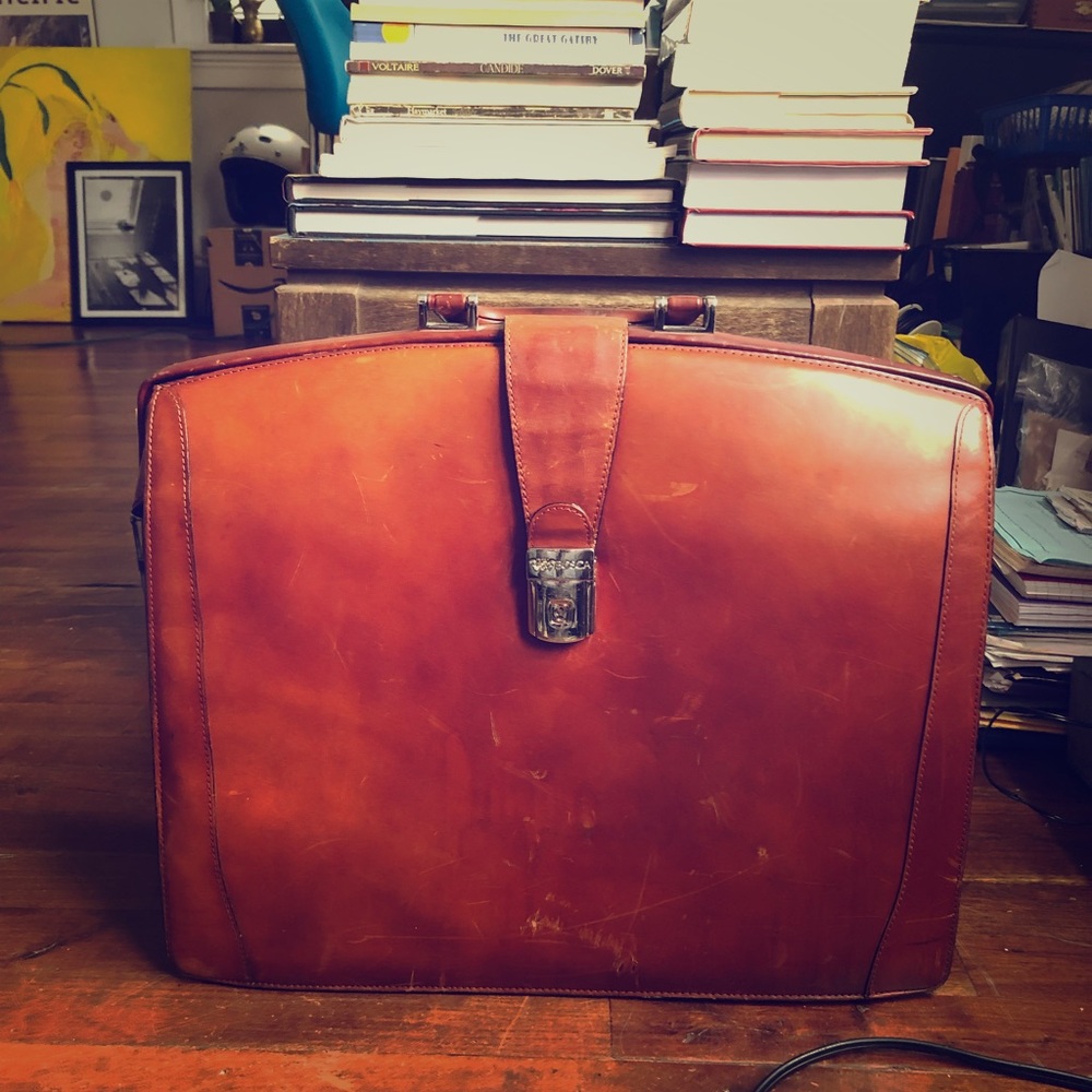 Bosca large partners leather briefcase